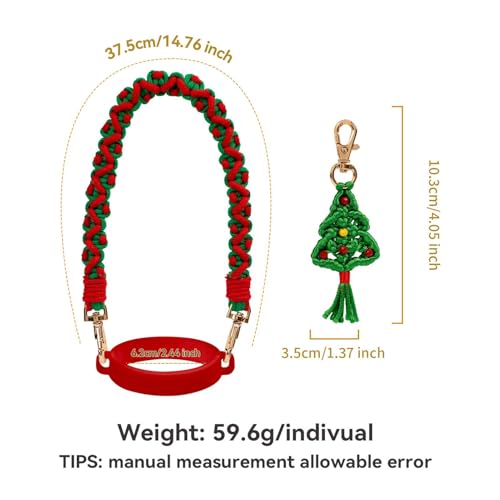 Alça para garrafa de água, alça para garrafa de água - Porta-copos com enfeite de árvore de Natal,Co