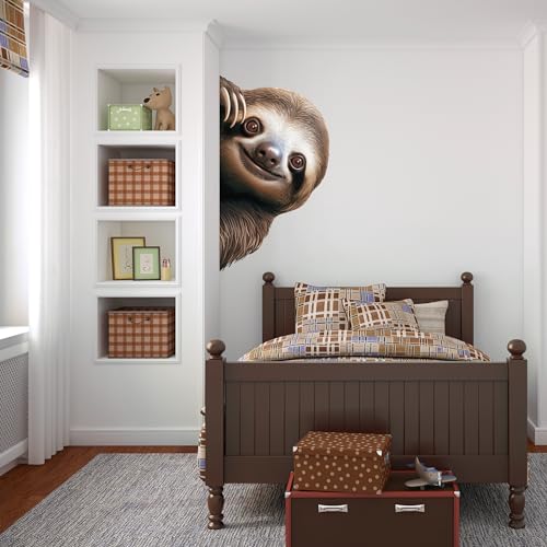 Vinilo decorativo de pared con diseño de perezoso miniatura 5