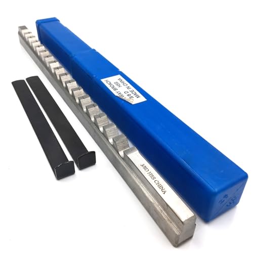 3/8" Inch Keyway Broach & Shim D Push Type Keyway Broaches Cutter HSS High Speed Steel Metalworking Tool