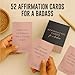 Astralux 52 Affirmation Cards for a Badass - Daily Motivational Birthday Gifts for Women, Best Friend, Self Care, Her, Sister, Daughter, Mom and More