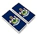 Maine State Flag Eraser Set of 2