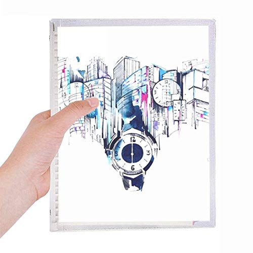 Carnet de notes rechargeable aquarelle haut de gamme aux finitions soignées
