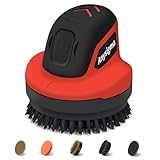 Electric Grill Brush- Waterproof Cordless Rotary Cleaning Brush with 4 Heads for Outdorr Grill,Car,Bathroom