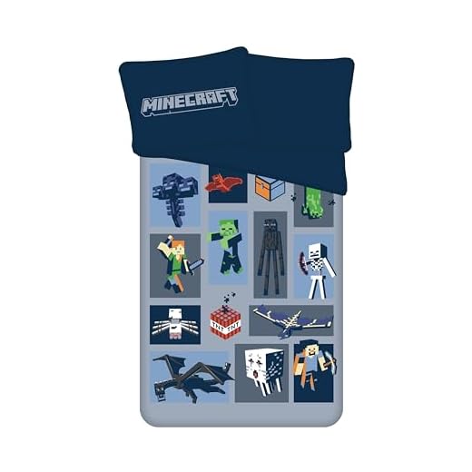 Minecraft Colecciones de Ropa de Cama Infantil, Multicolor, único