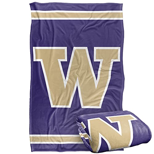 University of Washington Blanket, 36"x58" Primary Logo, Silky Touch Super Soft Throw Blanket