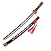 zzjj Épée en Bois,épée Jouet,One Piece Anime COS Simulation Épée en Bois Modèle De Couteau Original Sauron Couteau Guiche Automne Eau Couteau en Bois Ensemble Complet Non Coupé