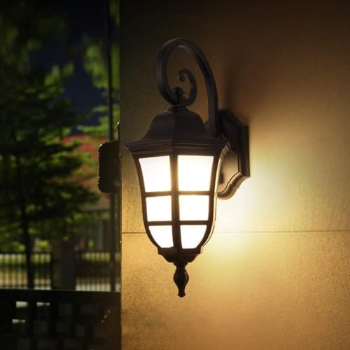 Lustre extérieur laiton et verre pour éclairage de cour