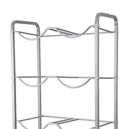 Ationgle 5 Gallon Water Cooler Jug Rack For 8 Bottles, 4-Tier Detachable Water Bottle Holder Heavy Duty Q235 Carbon Steel Water Jug Organizer With Floor Protection For Kitchen Office Home #TOP2