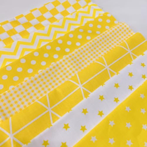 Image of Cotton Fabric DIY Making Supplies Quilting Patchwork Fabric Fat Quarter Bundles DIY for Quilting Cotton Patchwork Cushions (Crown Bear, 20 inch x 20 inch)