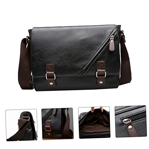 NOLITOY 1pc Men Versatile Crossbody Bag Pu Outdoor Briefcase for Travel Daily Use and Business Needs Lightweight All-pouch Storage for Essentials and Keys2