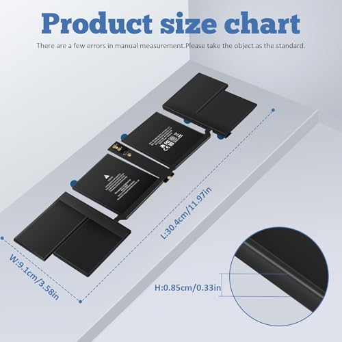 Image of A2485 A2527 Laptop Battery for Ma /Book Pro 16 inch (Late 2021) EMC3651 MK1E3LL /A MK183LL /A MK1F3LL /A MK193LL /A MK1H3LL /A MK1A3LL /A (A2485 / A2527)