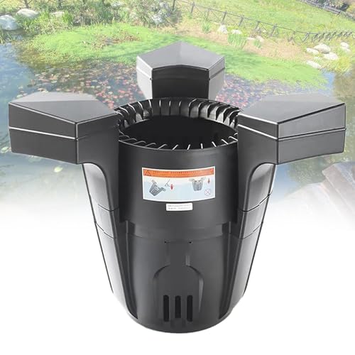 Skimmer galleggiante per laghetto con pompa per una pulizia efficiente della superficie dell'acqua, cavo di alimentazione lungo per laghetti esterni e manutenzione del giardino