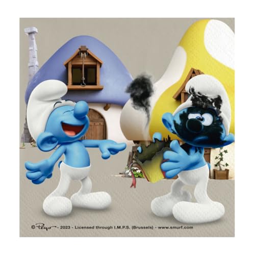 BeenSmile BS10400 Schlümpfe Servietten 20 Stück