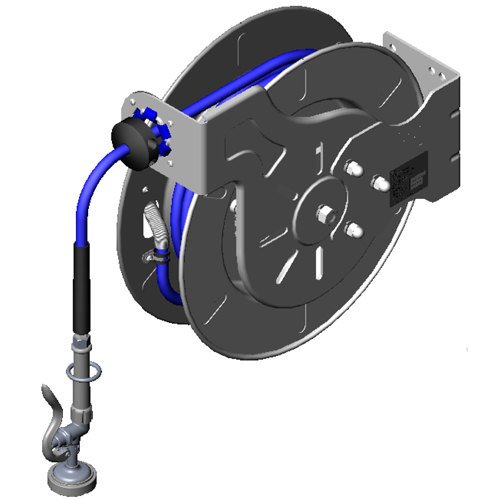 T&S Brass B-7142-01M Open SS Reel with B-0107, 3/8" x 50'