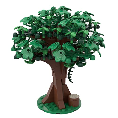 HIDEDE Mittelalterliche Architektur Modularer grüner Baum Modellbausatz, 183 Teile MOC-79007 Modular Haus Modell… – Bild 3