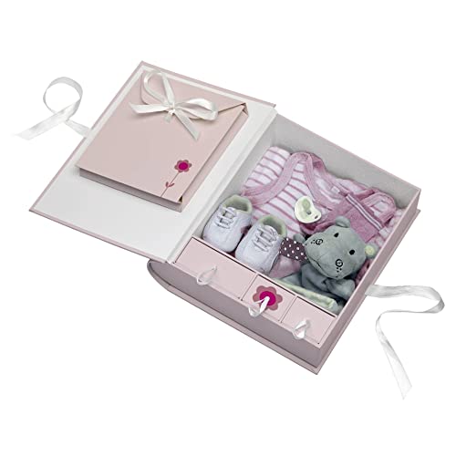 walther design Aufbewahrungsboxen rosa 32 x 32 cm mit Prägung Baby Animal FB-148-R