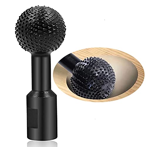 Fresa giratoria de Esférica, Fresas para Metal Madera, para 14mm Fresa para Accesorios de Herramientas Metal Rotativas, Cabezal de Pulido de Esfera para Amoladora Angular 115/125 (14mm)