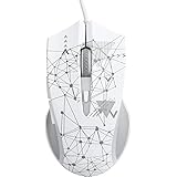 LUAMY ゲーミング マウス ゲーミングマウス 1.6m ケーブル 800 2400DPI調整可能 ゲーム用(白い)