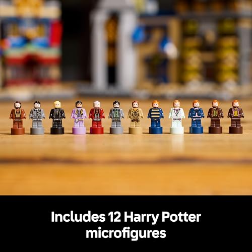 LEGO Harry Potter Diagon Alley Wizarding Shops Building Set for Adults, Collectible Display Model Features Microscale Brick-Built Stores & 12 Microfigures, Gift Idea for Women and Men 76444 - Image 4
