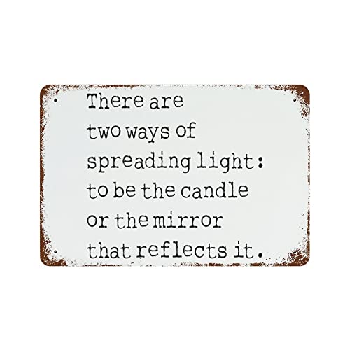 Panneau en métal Spreading Light une source d'inspiration quotidienne au bureau