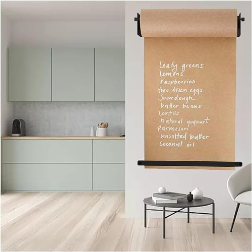 Présentoir de rouleau de papier kraft mural avec cadre acier de 97cm
