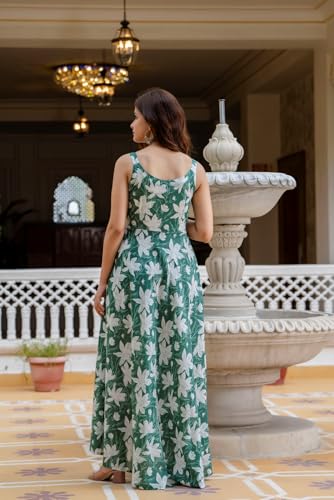 Image of Floral Anarkali Sleeveless Kurta with Dupatta, Maroon and White