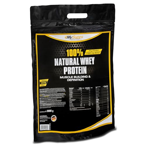 My Supps 100% Natural Whey Neutral 2.000 g Proteinpulver ohne Süßstoffe
