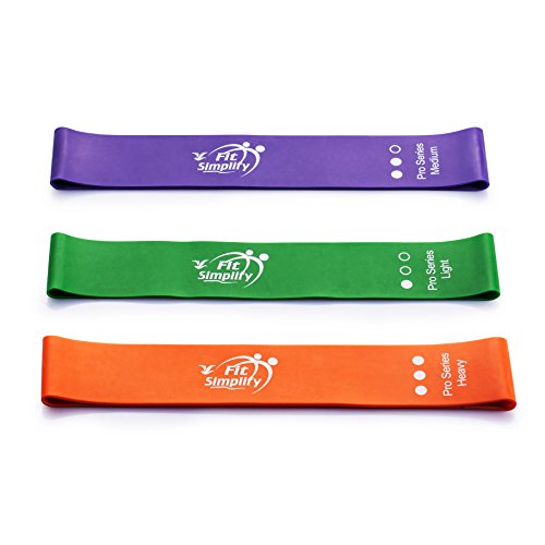 Fit Simplify Pro Series Resistance Loop Exercise Bands, Set Of 3 #TOP1