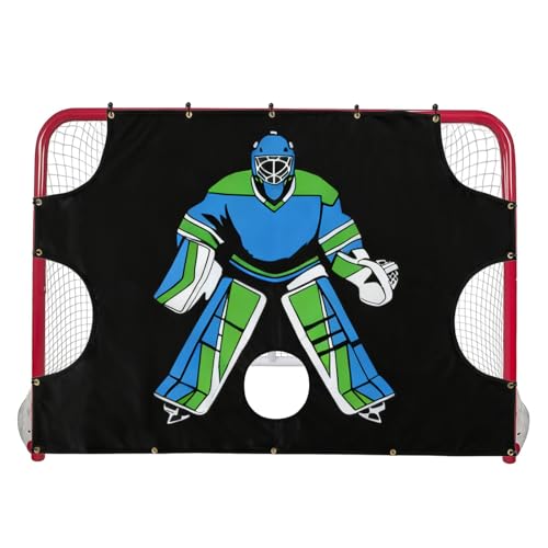 Cible de hockey sur glace 5 trous aide à l'entraînement de précision pour jeunes