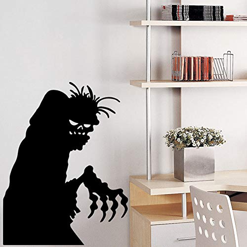 Halloween Wretched Little Ghost Wall Sticker Waterproof Removable Black Ghost Decal For Halloween Party Decoration（17X22.5 Inch) #TOP18