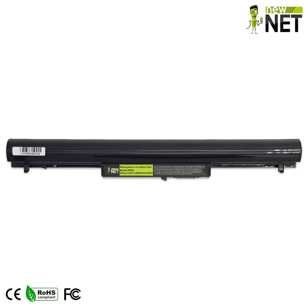 New Net Batteria TPN-Q113 695192-001 HSTNN-YB4D VK04 compatibile con Hp Pavilion Sleekbook 15 Series 15-b035el 15-b040sl 15-b027el 15-b030eg 15-b030eg 15-b032el TouchSmart 14 15 Series [2600mAh]