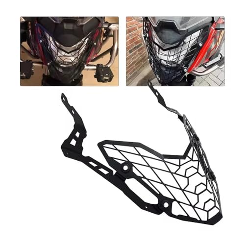 Protecteur cache phare pour CB500X évitant les bris d'optique en grille acier