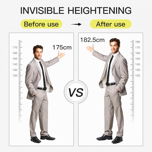 Image of XINIFOOT Height Increase Insole 4-Layer Air Cushion Heel Insert Lift Shoes Insole for Men and Women Invisible Elevator Adjustable Insoles (Full Pad, 2.95 Inch)
