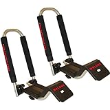 Malone Downloader Folding J-Style Universal Car Rack Kayak Carrier with Bow and Stern Lines