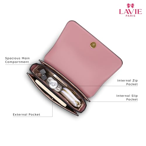 Image of LAVIE PARIS Women's Camelia 3 Compartment Flap Crossbody Sling Bag | Ladies Purse Handbag | Gift for Women
