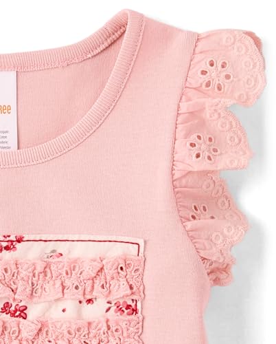 Image of Gymboree Girls' and Toddler Flutter Sleeve T-Shirt