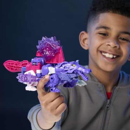 Transformers CYBERWORLD Shockwave Ultimate Cyber Changers Energon Surge Action Figure | Quick Change to Dino Mode | Robot Toys for Kids 6+ - image 7