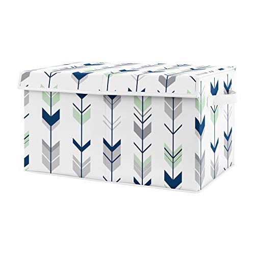 Sweet Jojo Designs Navy Blue, Mint and Grey Woodland Arrow Unisex Boy or