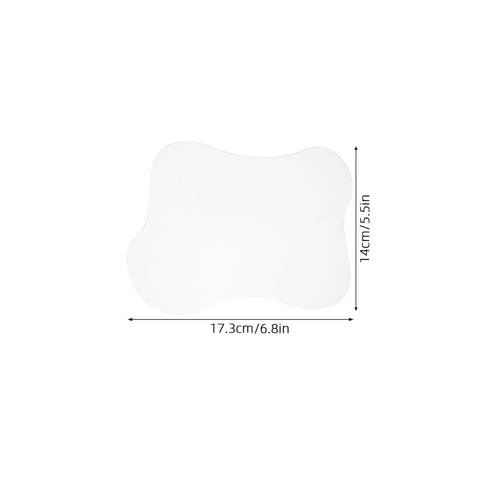 Posavasos Irregulares de Acrílico Transparente 3 Piezas