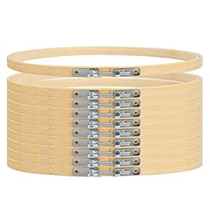 ANNTIM 10 Stück Runder Stickrahmen 20 cm