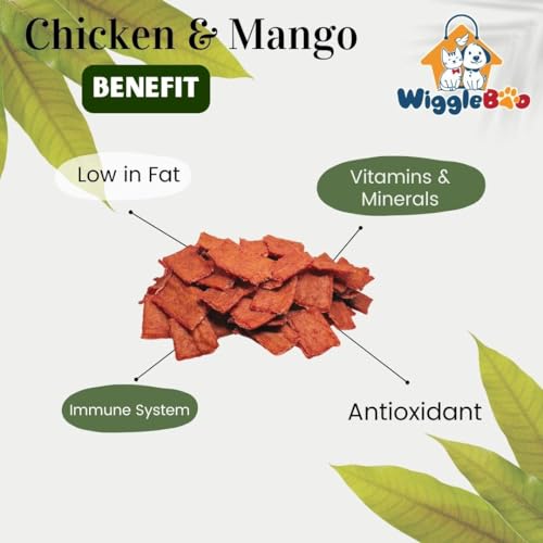 Image of Chicken & Mango Dog Treat | Protein Rich | Fiber Rich | Crunchy Healthy Snacks | Training Treat | 45gm
