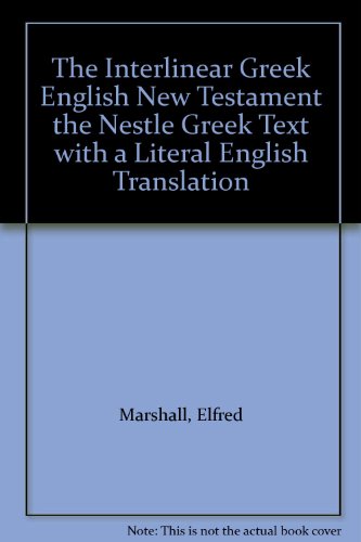 The Interlinear Greek English New Testament the... B0072ZGG3Q Book Cover