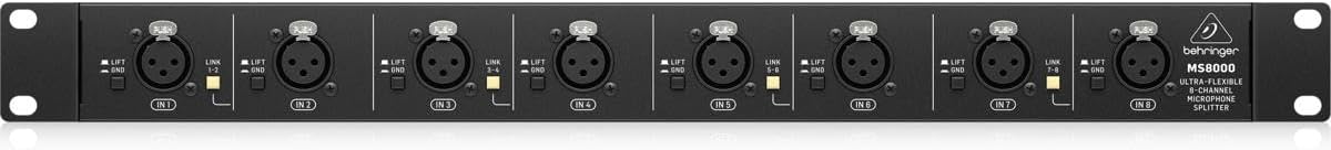 Behringer ULTRALINK MS8000 Ultra-Flexible 8 Channel Microphone Splitter