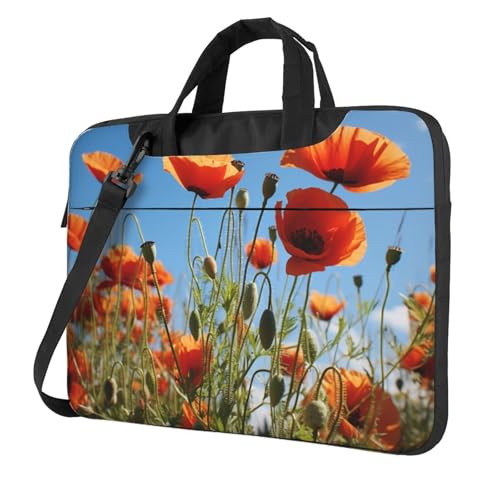 Bolsa para portátil Poppies on Blue Sky miniatura 1