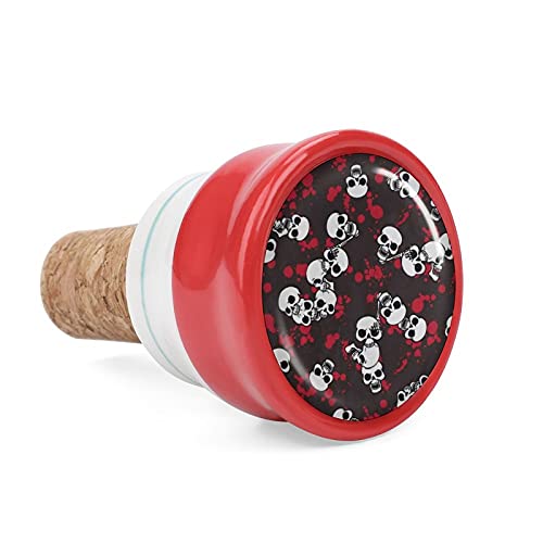 Zxznc reusable wine bottle stoppers halloween skulls autumn fall …