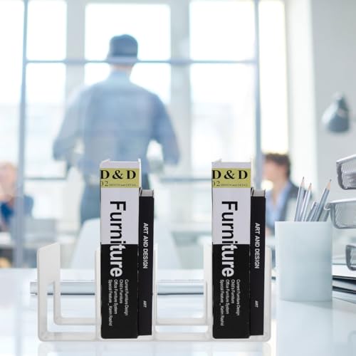 Support de Documents Healvian Tri Vertical Efficace et Serre-Livres Robuste 4 Cases