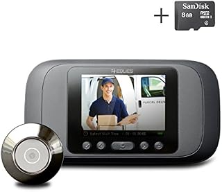 Eques Digital Door Viewer - LCD Security Camera Monitor Video Record Photo Shooting