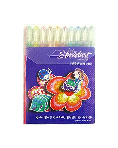 Sakura PGB10CS4 10 Piece Assorted Colors Stardust Pen Gel Ink Pen Set, Glitter Pen of10 Sakura PGB10CS4 10 Piece Assorted Colors Stardust Pen Gel Ink Pen Set, Glitter Pen of10