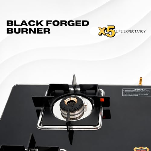 Image of Unicook Hob-Top 4 Burner Gas Stove| Auto-Ignition | Ultra-Slim Design| Forged Brass Burners | ISI Certified | 3 Years Warranty on Glass & Burners + 2 Year Comprehensive Warranty