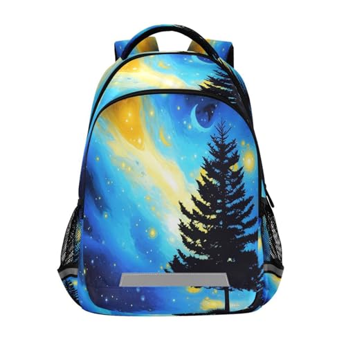School Backpack Pine Tree Lightweight Waterproof Travel Laptop Backpack Kids School Bags for Boys Girls Teens 11.6 X 4.9 X 16.7inch - Main Image